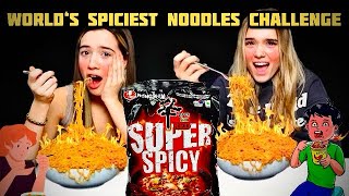 World’s Spiciest Noodles Challenge🥵 Super Spicy❤️ [upl. by Emmerich138]