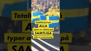 Inga fler väskor på evenemang i Sverige [upl. by Rumery]