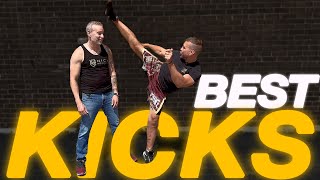 Best Kicks to use in a Street Fight  Nick Drossos Self Defense [upl. by Lisbeth]