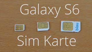 Welche Sim Karte braucht das Samsung Galaxy S6 [upl. by Ahsinyd693]