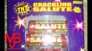 quotCrackling Salutequot By TNT Fireworks  Small Ground Firework [upl. by Yeroc249]