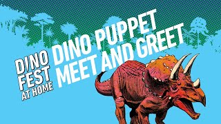 Dino Fest at Home  Dino Puppet Meet and Greet  September 25 2020 [upl. by Htrag184]