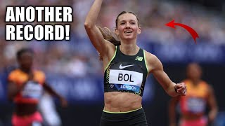 Femke Bol SMASHES Another Record In 400 Hurdles  2024 Diamond League London [upl. by Ailel]