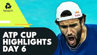 Medvedev Berrettini Zverev amp AugerAliassime Aim For SemiFinals  ATP Cup 2022 Day 6 Highlights [upl. by Wilbert]