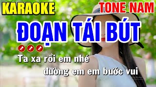 Karaoke Liên Khúc ĐOẠN TÁI BÚT Tone Nam DỄ HÁT NHẤT  Tình Trần Karaoke [upl. by Jacey225]