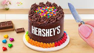 Miniature Hershey’s Perfectly Chocolate Cake Recipe  Satisfying Chocolate Cake Decorating Hacks [upl. by Tracy]