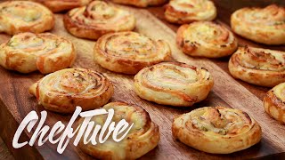 Comment Faire Des Escargots Feuilletés Au Saumon  Recette dans la description [upl. by Markland]