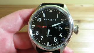 Panzera Flieger 47 Pilot Watch Review [upl. by Leinoto]