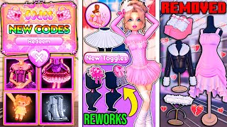 NEW UPDATE OUT ALL Codes ITEM Reworks SECRET Toggles amp REMOVED Items  ROBLOX Dress To Impress [upl. by Gen]