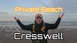 Northumberland  Private Beach  Cresswell  Cod Fishing [upl. by Franky]