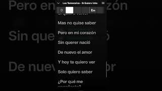 Los Temerarios  Si Quiero Volver Karaoke Desvocalizado [upl. by Olemrac]