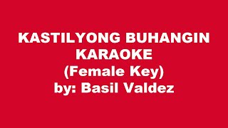 Basil Valdez Kastilyong Buhangin Karaoke Female Key [upl. by Krasnoff]