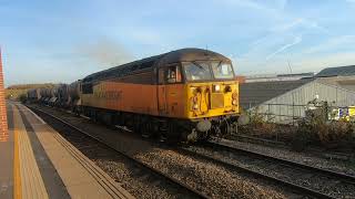 56105 amp 66848 on RHTT duties at Wakefield kirkgate 131124 [upl. by Eugenia714]