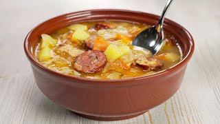 The Famous Polish Cabbage Soup KAPUŚNIAK Old Fashioned Cabbage Soup Recipe by Always Yummy [upl. by Ahter]