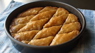 Baklava Recipe  How to Make Baklava from Scratch [upl. by Noryahs886]