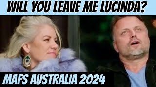 MAFS AUSTRALIA 2024 E13🏹 LUCINDA HAS HAD ENOUGH [upl. by Gnouv]