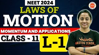 Laws of Motion Class 11  Momemtum Applications  Physics Chapter 5  NEET 202425  KRD Madam [upl. by Antonius292]