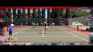 Morning Tennis Doubles at Cahalan part 3 August 14 2024 [upl. by Thilda]