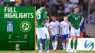 HIGHLIGHTS  Greece 20 Ireland  UEFA Nations League [upl. by Esalb107]