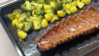 OvenRoasted Pork Ribs Recipe  Juicy Tender and Full of Flavor [upl. by Lemaceon479]