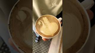 Rosette swan latte art 🌿🦢 coffeeart espresso latteart latte coffee shorts reels cafe foryou [upl. by Yreved93]