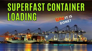 Container Port Operations  How Containers are loaded so fast [upl. by Marala279]