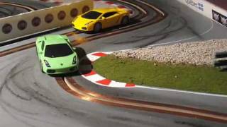 Custom Slot Car Racing  Lamborghini 143 [upl. by Tiphane]