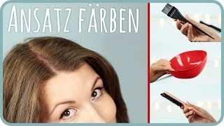 Haare selber färben l Ansatz [upl. by Sackey]