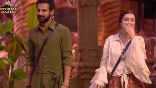 Chahat pandey or Karan veer mehra ny kia dance bigg boss season 18 episode 2024 [upl. by Yrrehc]