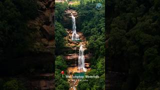 Wei Sohphoh waterfallsMeghalaya Its located kharmih park cherrapunji meghalayawaterfalls skyooh [upl. by Moseley424]