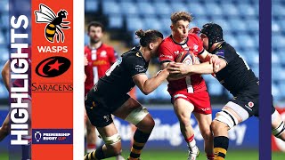 Wasps v Saracens  HIGHLIGHTS  FOUR Tries for Luke Mehson  Premiership Cup 202122 [upl. by Nakasuji320]