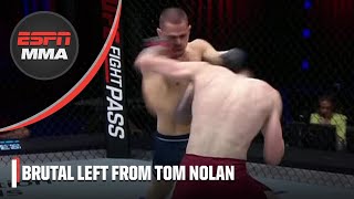 BRUTAL LEFT FROM TOM NOLAN 💥  ESPN MMA [upl. by Stanway664]