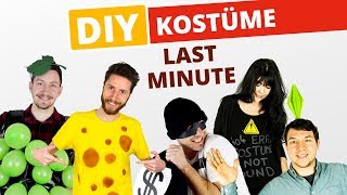 DIY 5 Last Minute Kostüme zum Selbermachen [upl. by Chitkara509]