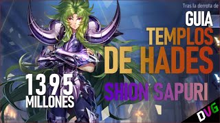 GUÍA DE TEMPLOS DE HADES SHION SAPURI 1395 MILLONES DE DAÑO  GUÍAS ENERO 2024 DIFICULTAD DIFÍCIL [upl. by Iat]