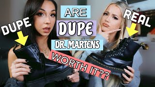 DUPE DR MARTENS Are they WORTH IT Missy Empire vs Dr Martens [upl. by Eussoj]