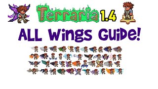 Terraria 14 Wings Guide and how to get them worst to best tier listprogression Journeys End [upl. by Lemmy126]