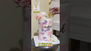 So Pretty Tall Cake Decorating Reels Version shorts floralcake tallcake [upl. by Rufe]