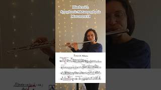 Hindemith Symphonic Metamorphosis mvt II Flute Excerpt flute classicalmusic [upl. by Liagiba]