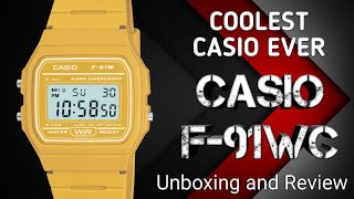 Coolest Casio Watch Ever  F91WC9AEF 🔥  Best F91 Color  Indias First Detailed Review [upl. by Idnek545]