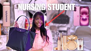 WHAT’S INSIDE MY LONGCHAMP BAG AS A NURSING STUDENT 2024 [upl. by Hgielek]