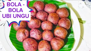 Cara Membuat BOLABOLA UBI UNGU cemilan sederhana Haikalkitchen olahanubiungu [upl. by Mariko994]