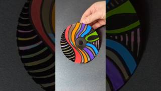 Abstract on CD Disc 💿🔥🔥 disc picture art satisfying abstract colors shortvideo shorts [upl. by Haceber]