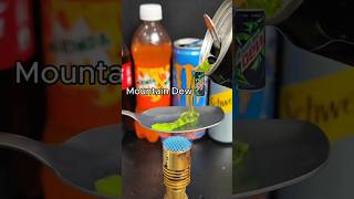 Mountain dew vs hot spoon 😱 youtubeshorts amazing expirement [upl. by Pollard526]