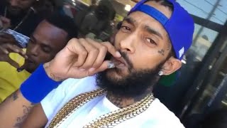 NIPSEY HUSSLE BLOCK PARTY HOOD SHTT FOOTAGE [upl. by Sherourd533]