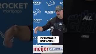 Dan Campbell on the Lions signing Jamal Adams [upl. by Yerak]