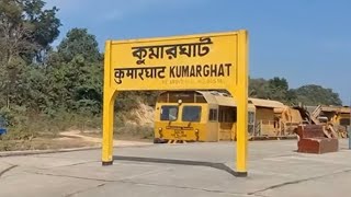 KumarGhat Station  13174Sabroom  Sealdah Kanchanjungha Express  Indian railways Video in 4KEP4 [upl. by Ardin]