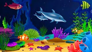 Lullabу and Calming Undersea Animation 🐟 Soothing fishes 🐟 Baby sleep music 💤 [upl. by Retnuh127]