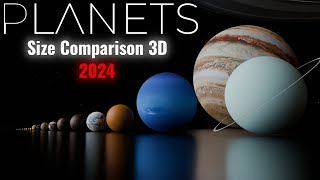 Planet Size Comparison 3D 2024  3D Animation Comparison  3D Real Scale  Universe Size Comparison [upl. by Asen545]