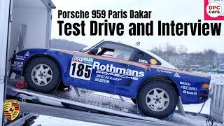 Porsche 959 Paris Dakar Test Drive and Interview With Race Car Driver Jacky Ickx [upl. by Akinat]