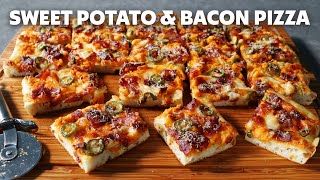 Sweet Potato amp Bacon Pizza  Food Wishes [upl. by Sorodoeht]